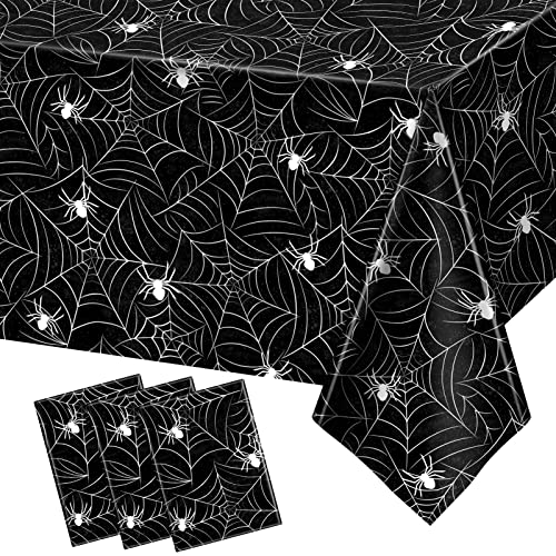 3 Pack Halloween Tablecloth Rectangular Table Halloween Party Decorations (3 Count)