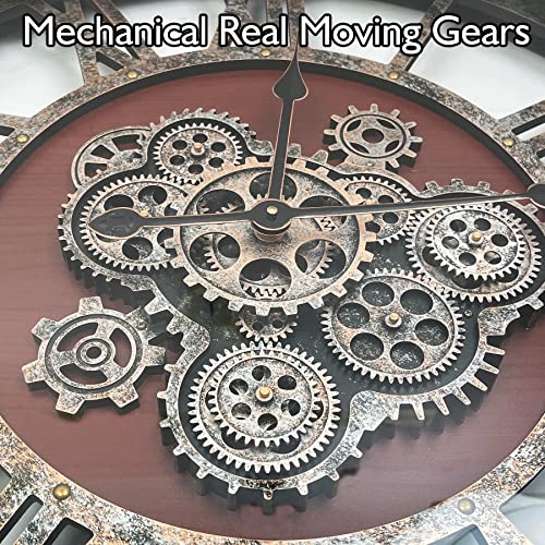 30" Original Moving Gears Wall Clock