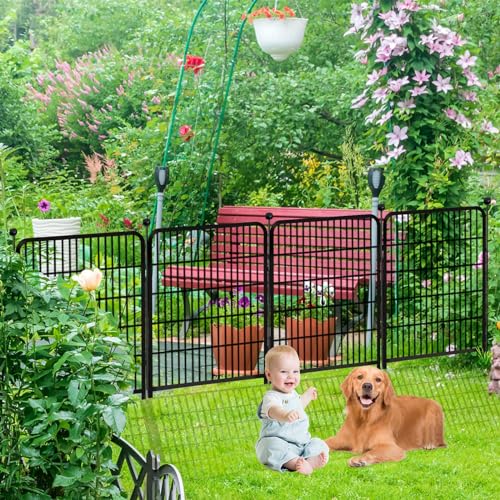 Tall Garden Fence with Gate 48 in (27 Foot)