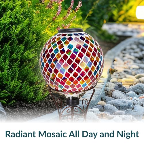 Sunnydaze Solar Gazing Ball for Garden (2 Count)