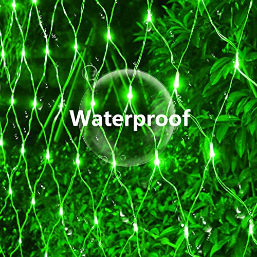 Solar Net Lights Outdoor Mesh Lights Green