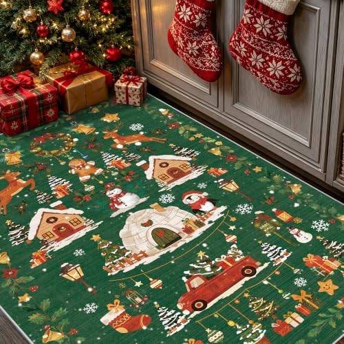 Christmas 3x4 Entryway Area Rugs (12 Sq Ft)