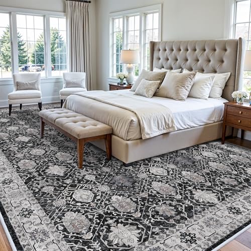 Vintage 10x14 Washable Area Rug (140 Sq Ft)