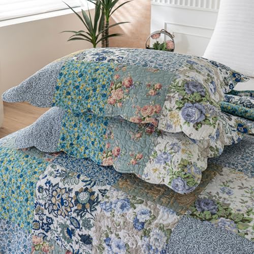 Oversized King Bedspreads Patchwork Quilt Set