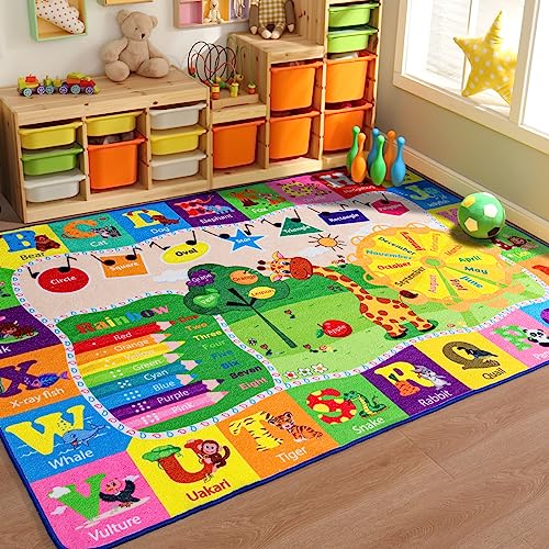 BENRON 5x7 Kids Rug for Playroom Classroom