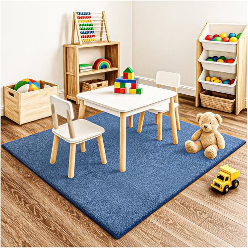 Soft & Colorful 7' x 7' Kids Classroom Area Rug (49 Sq Ft)