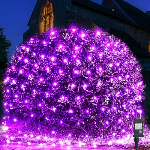 Halloween Lights Outdoor 360LED 11.5ft x 6.9ft Halloween Net Lights with 8 Modes