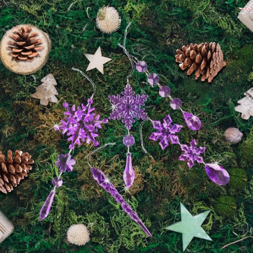 32pcs Crystal Christmas Ornaments for Christmas Tree Decorations (32 Count)