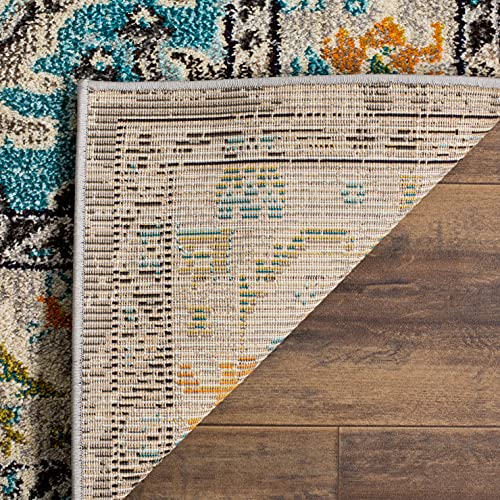 Monaco Collection MNC243G Boho Chic Medallion Distressed Non (21.6 Sq Ft)