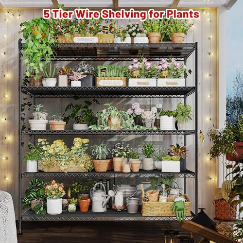 Heavy Duty 5 Tier Storage Shelves