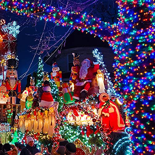 300 LED Multicolor Christmas Tree Lights Plug in