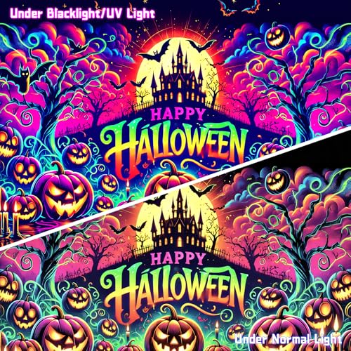 UV Reactive Halloween Tapestry