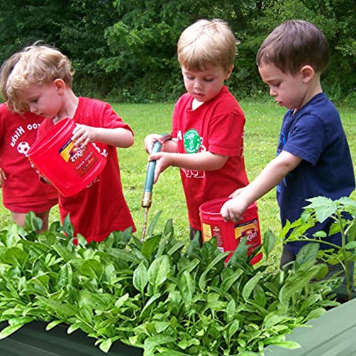 8x2x1ft Green Metal Raised Garden Bed Kit