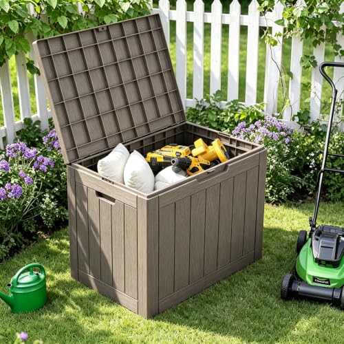33 Gal Outdoor Storage Box Waterproof Lockable