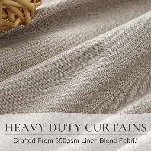 Extra Long Floor to Ceiling Pinch Pleat 108 Inch Curtains for Living Room 2 Panels Set (2 Count)