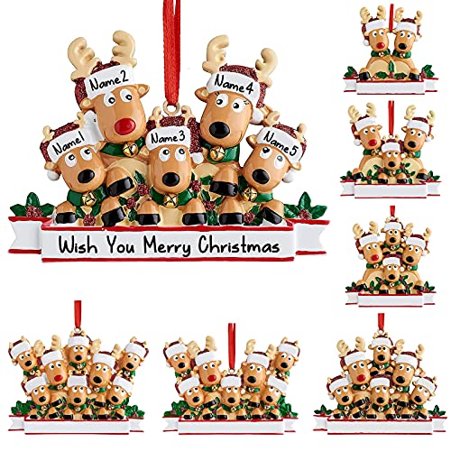 Personalized Deer Christmas Ornaments 2025 Family of 2