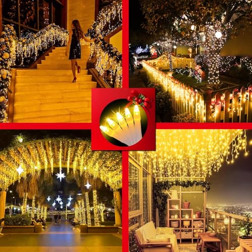 810 LED 82FT Christmas Icicle Lights
