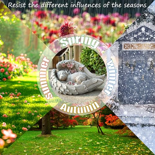 Solar Dog Garden Statues Outdoor Décor