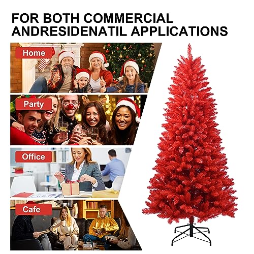 5ft Red Artificial Christmas Tree