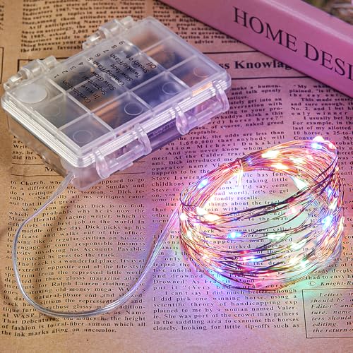 2 Pack 65.6 Ft. Battery Operated Outdoor String Lights with Remote & Timer (2 Count)