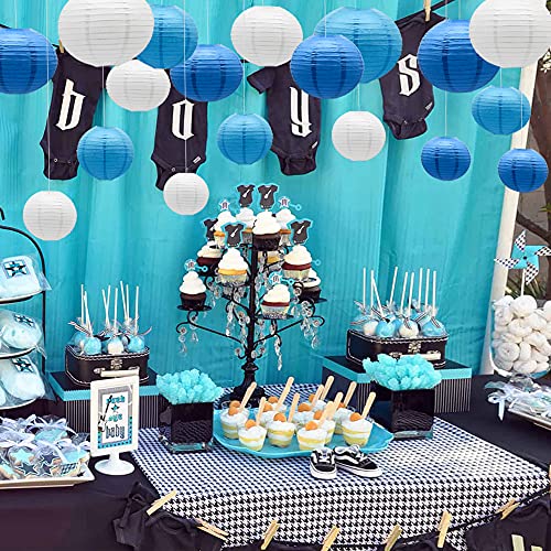 Paper Lanterns Party Decorations Blue (15 Count)