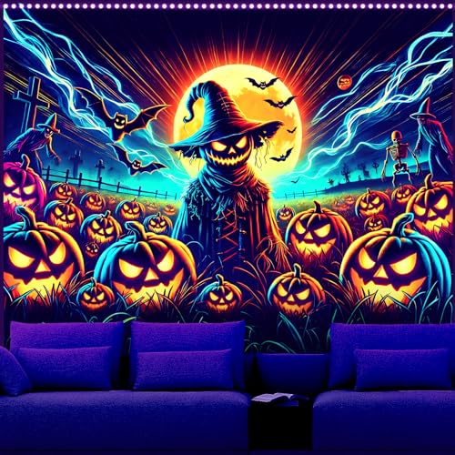 UV Reactive Halloween Tapestry