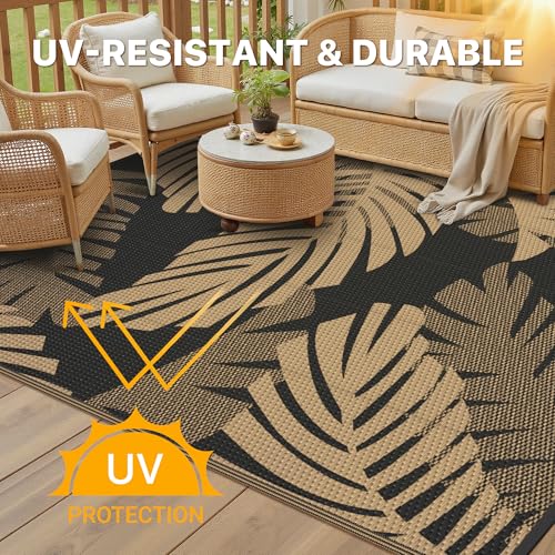 Outdoor Rug Waterproof Plastic Rugs for Patio (40 Sq Ft)
