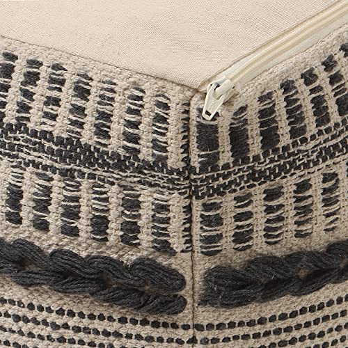 Pouf Ottoman with Filler Cube Bean Bag Pouffe