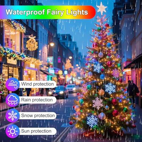 200FT 600LED Christmas Lights Plug in (196 Foot)