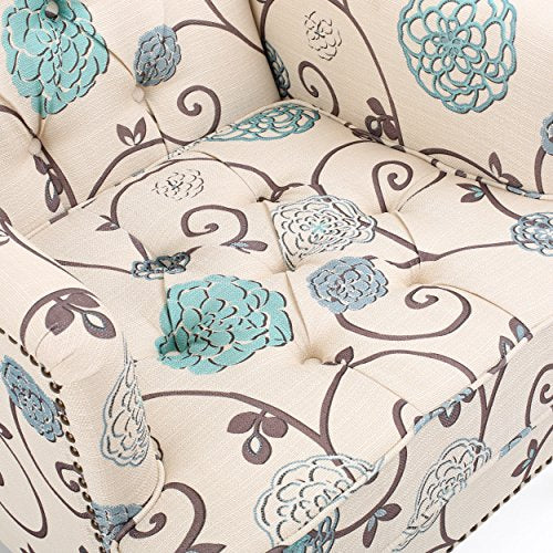 Harrison Fabric Tufted Club Chair