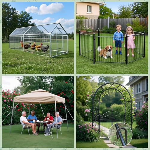 Trampoline Stakes Heavy Duty 12 Inch Trampoline Anchors High Wind (12 Count)