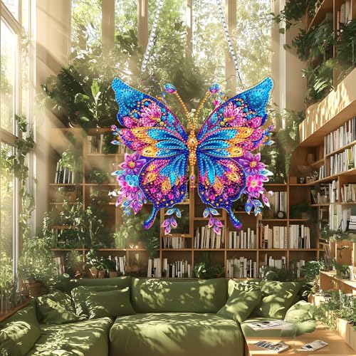 DIY Butterfly Diamond Painting Hanging Ornament
