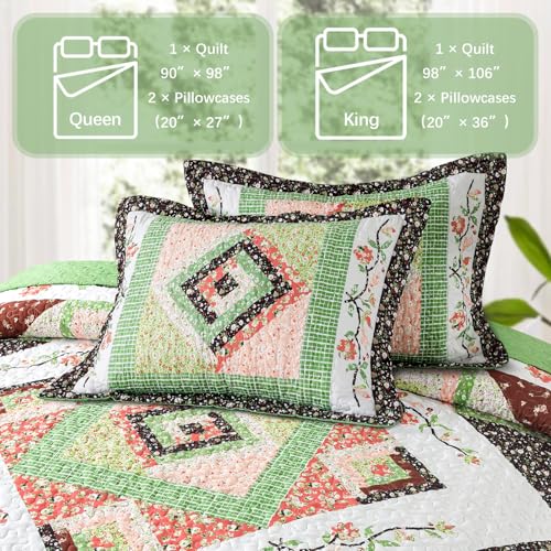 Quilt Queen Size Bedding Set (3 Count)