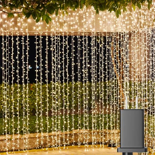 LED Curtain Lights Outdoor 12ft x10ft