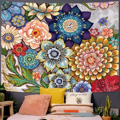 Colorful Floral Tapestry Wall hanging