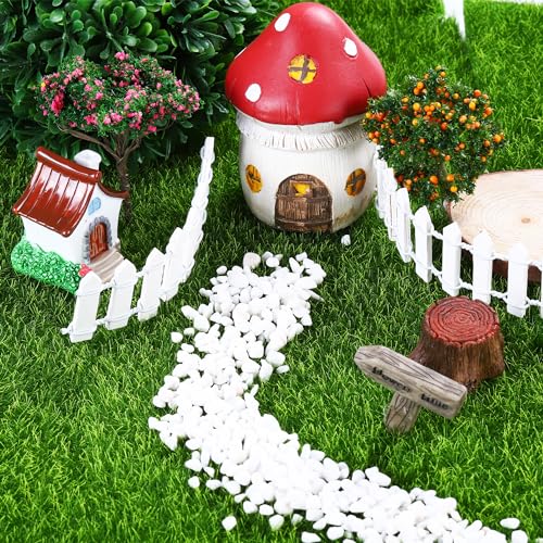 10 Pieces Fake Grass for Crafts Fairy Garden 6 x 6 Inches Artificial Garden Grass for Miniature Ornament Dollhouse DIY Decoration (10 Count)