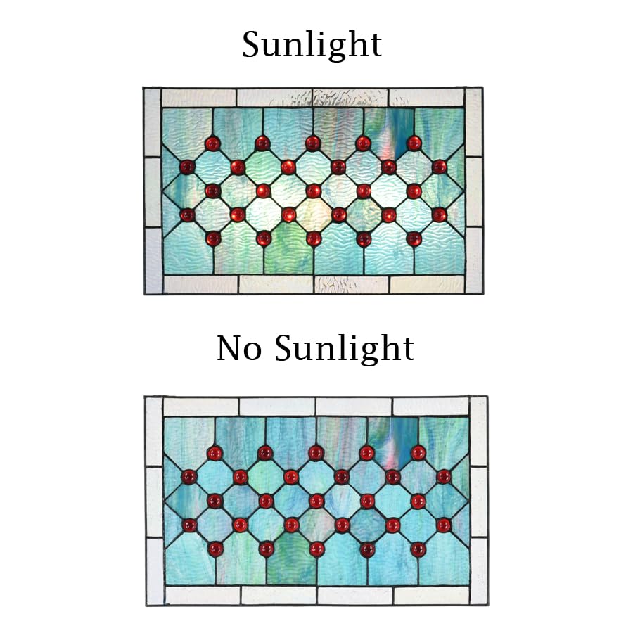Tiffany Style Stained Glass Window Panel