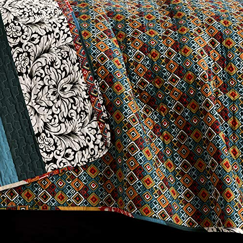 Boho Stripe Reversible Cotton Quilt 3