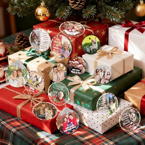 Custom Picture Christmas Ornaments Personalized Double