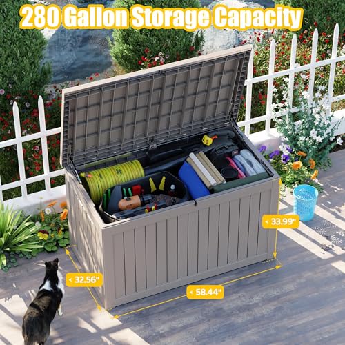 280 Gallon Outdoor Deck Box