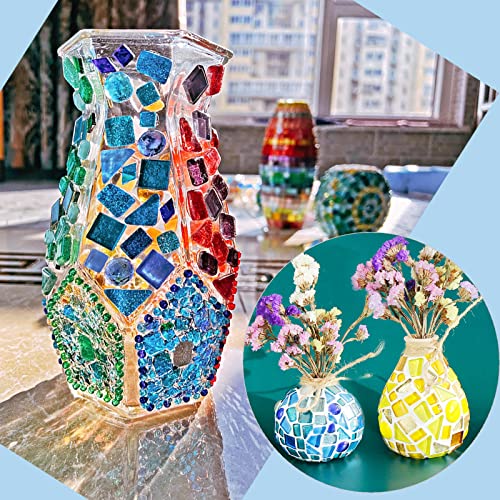 Assorted Colors Irregular Crystal Mosaic Tiles (9 Ounce)
