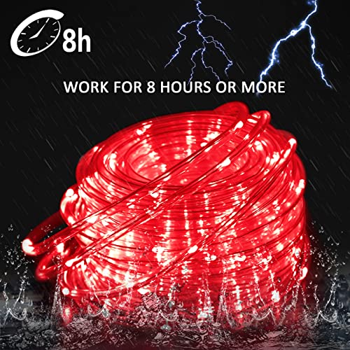 2 Pack 100 LED 33ft Solar Rope Lights (33 Foot)