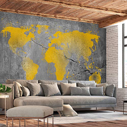 Wall Mural World Map 77x55 in (4 Count)