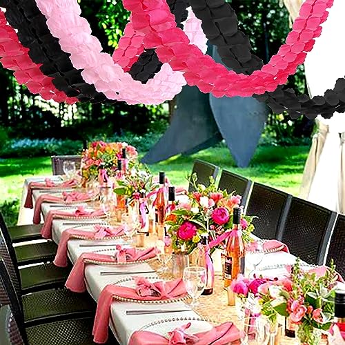 Hot Pink Black Party (157.48 Foot)