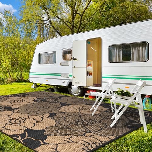 Outdoor Rug Waterproof Plastic Rugs for Patio (80 Sq Ft)