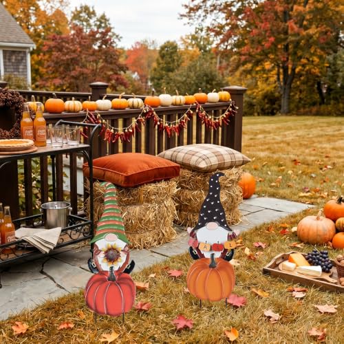 Fall Decorations for Home Outdoor (2 Count)