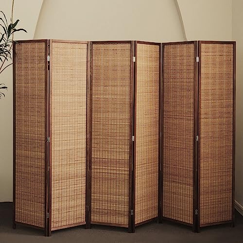 6 Panel Bamboo Room Divider