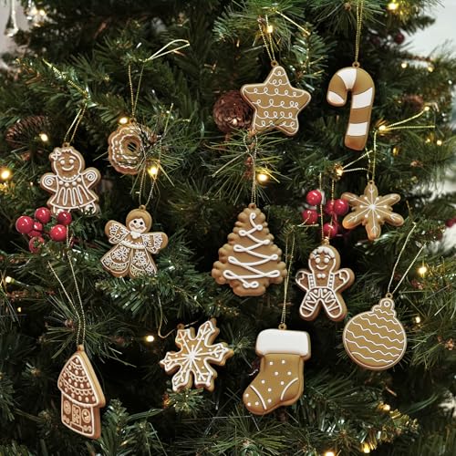 24pcs Christmas Gingerbread Man Ornaments (24 Count)