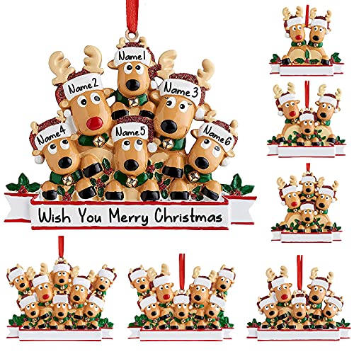 Personalized Deer Christmas Ornaments 2025 Family of 2