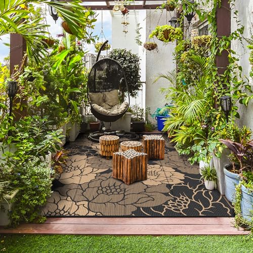 Outdoor Rug Waterproof Plastic Rugs for Patio